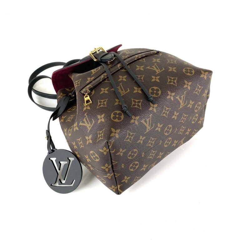 louis vuitton canta siyah montsouris pm monogram simetrik 33x27x14