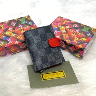 louis vuitton kartlik unisex otomatik damier kirmizi