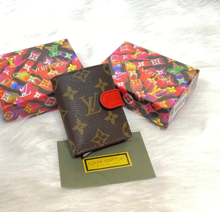 louis vuitton kartlik unisex otomatik monogram kirmizi
