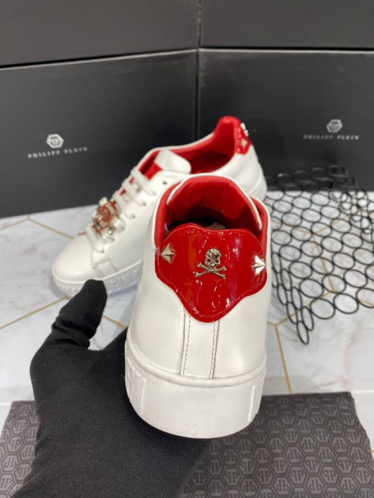 philipp plein ayakkabi erkek sneaker kirmizi beyaz