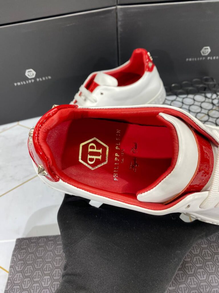 philipp plein ayakkabi erkek sneaker kirmizi beyaz