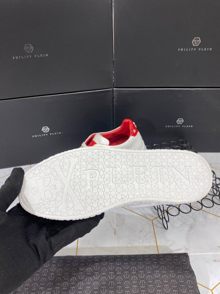 philipp plein ayakkabi erkek sneaker kirmizi beyaz