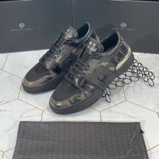 philipp plein ayakkabi erkek sneaker siyah kamuflaj