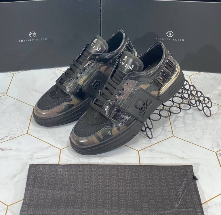 philipp plein ayakkabi erkek sneaker siyah kamuflaj