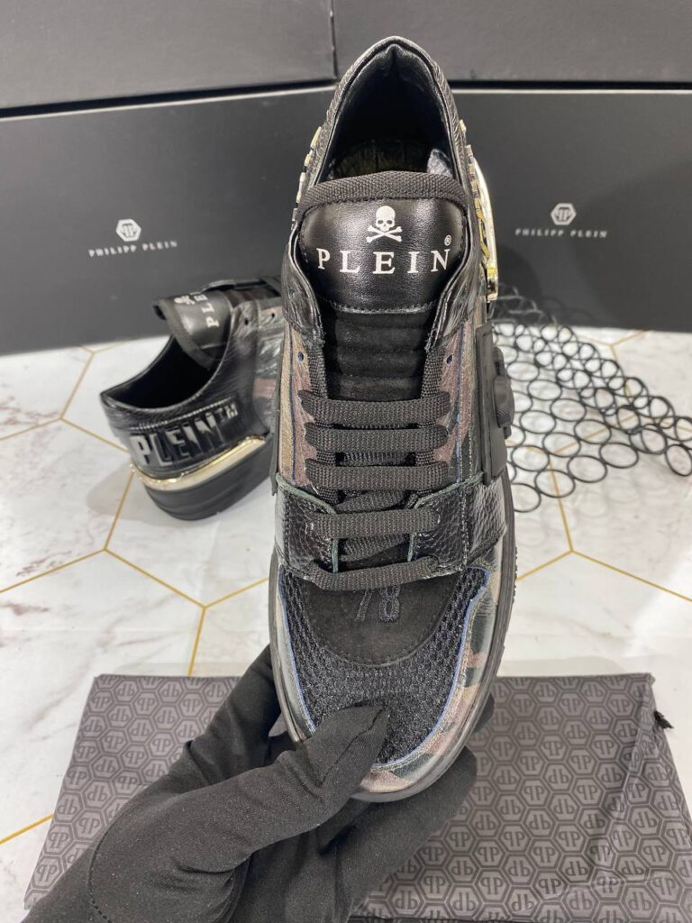 philipp plein ayakkabi erkek sneaker siyah kamuflaj