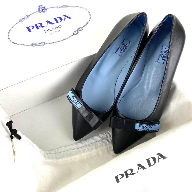 prada ayakkabi ballet flats bow
