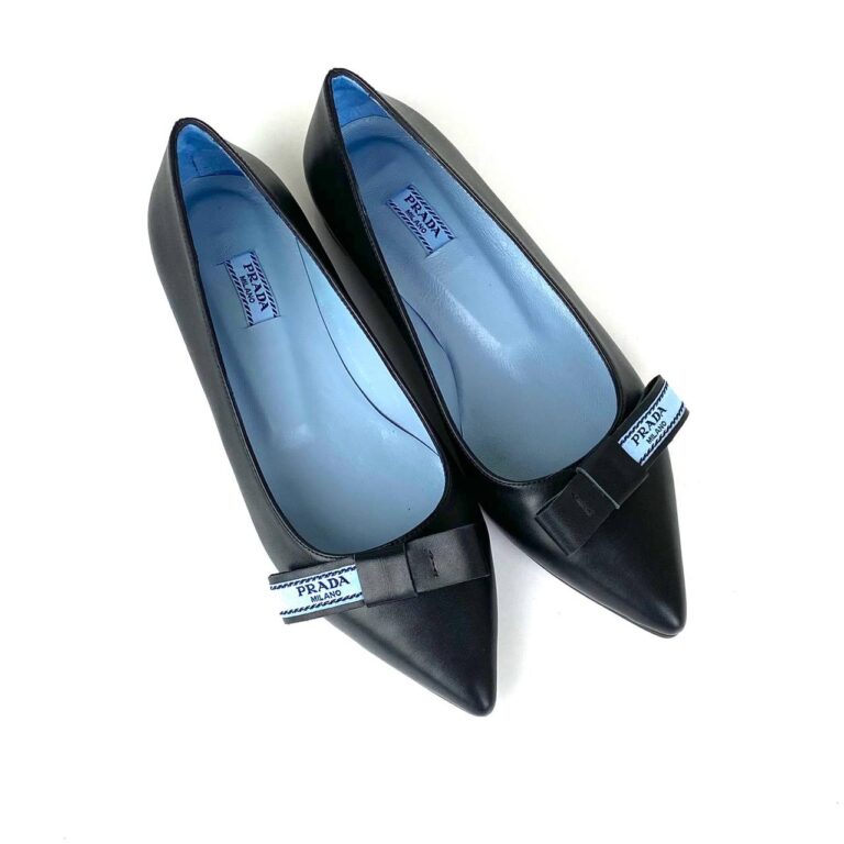 prada ayakkabi ballet flats bow