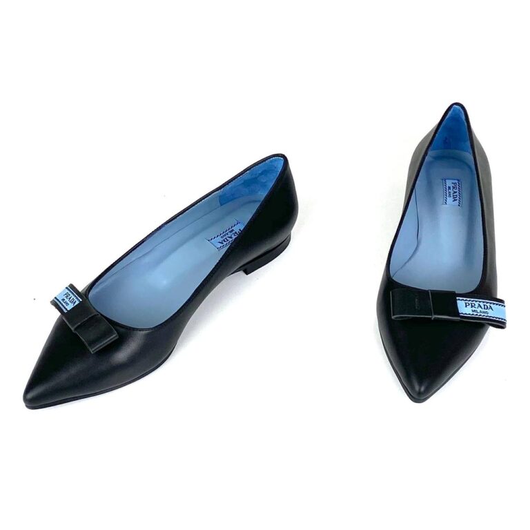 prada ayakkabi ballet flats bow