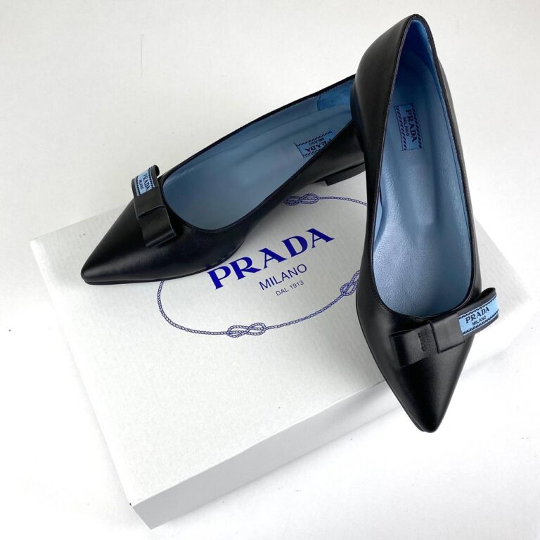prada ayakkabi ballet flats bow