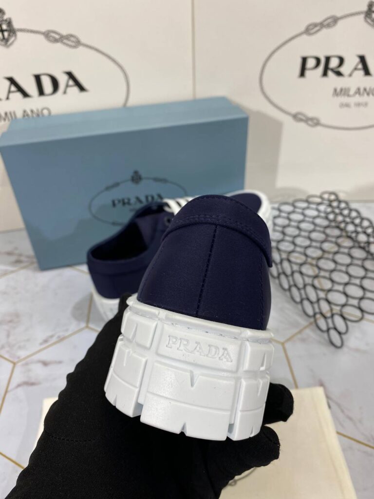 prada ayakkabi lacivert gabardine
