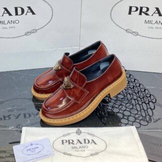 prada ayakkabi loafer kahve