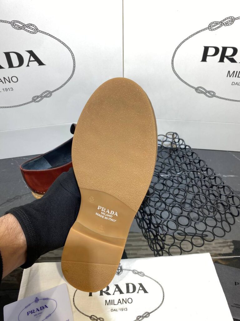 prada ayakkabi loafer kahve