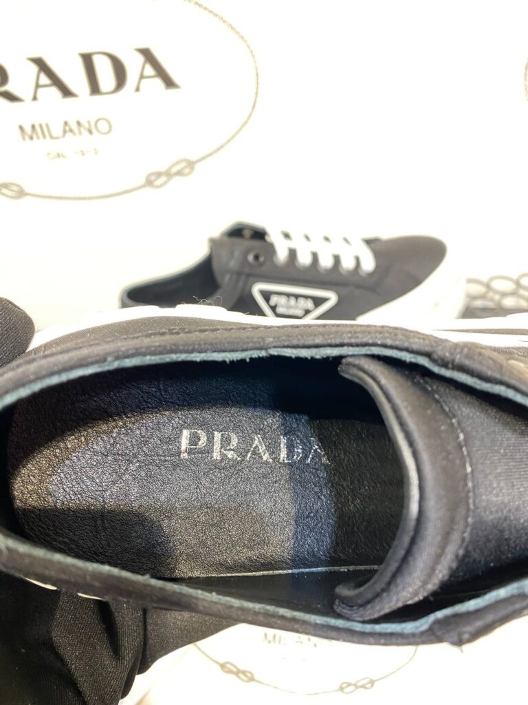 prada ayakkabi siyah gabardine