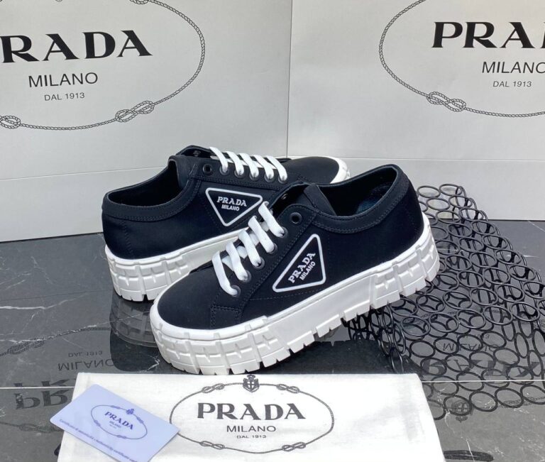 prada ayakkabi siyah gabardine