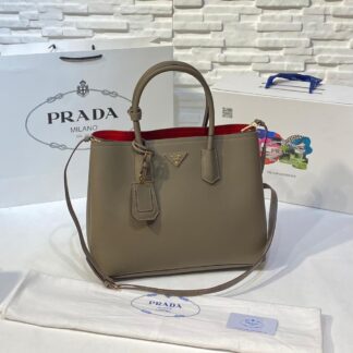 prada canta double duz vizon buyuk boy 37x27 cm
