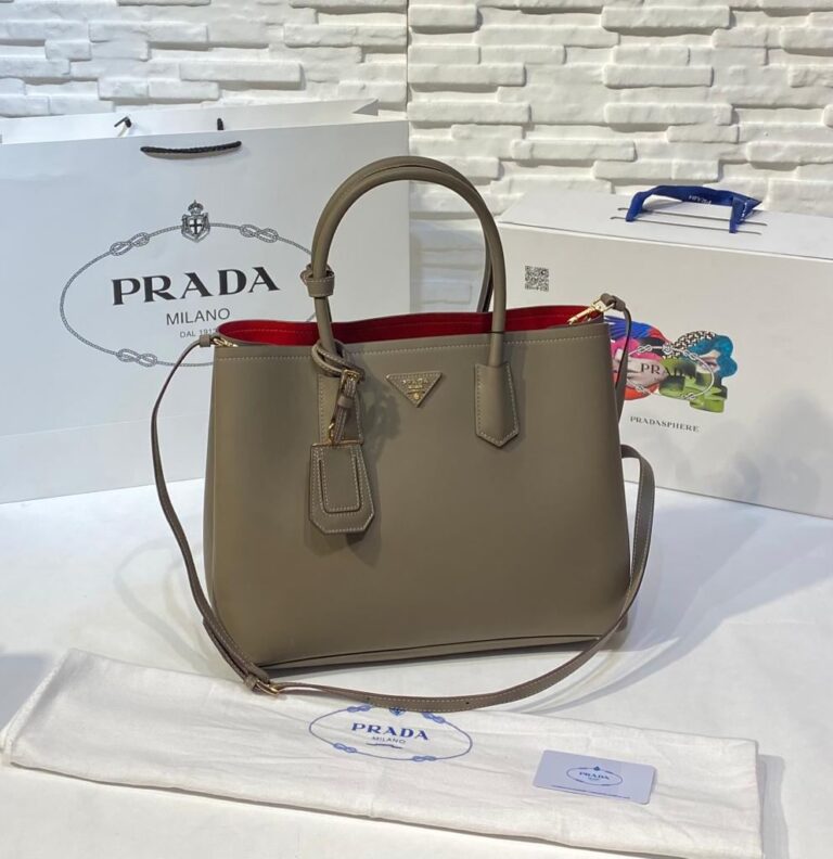 prada canta double duz vizon buyuk boy 37x27 cm