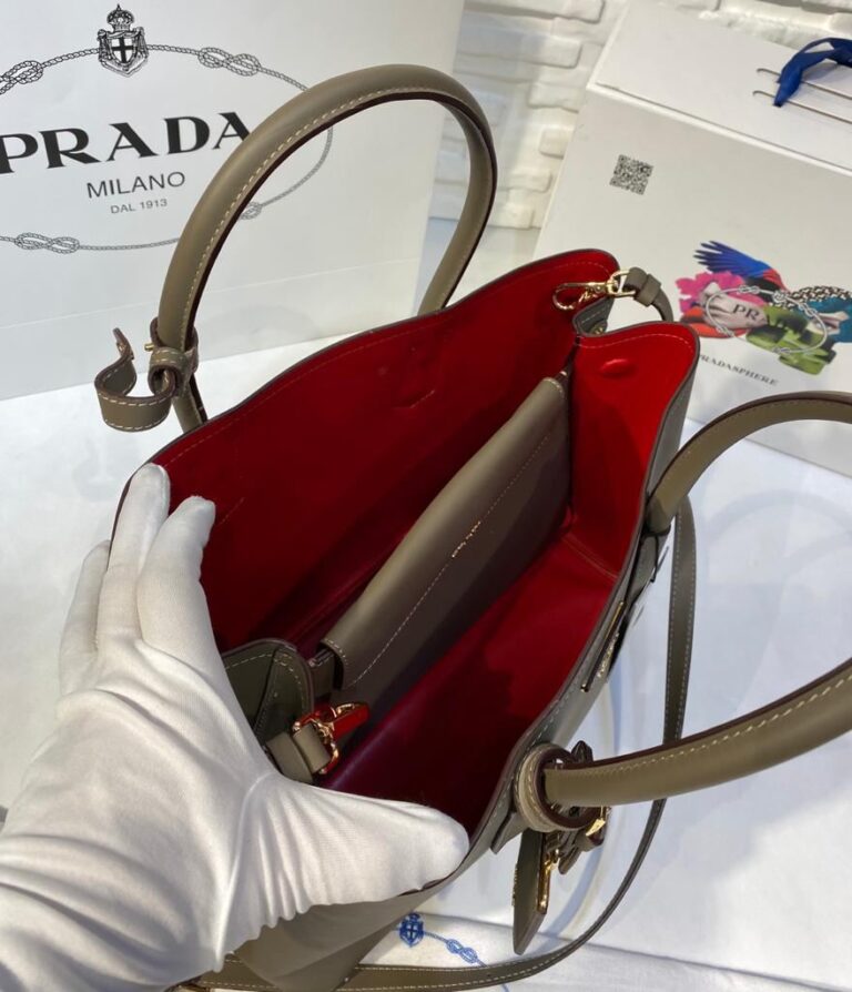 prada canta double duz vizon buyuk boy 37x27 cm