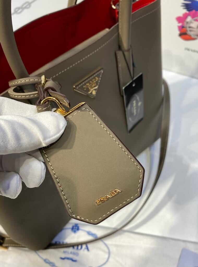 prada canta double duz vizon buyuk boy 37x27 cm