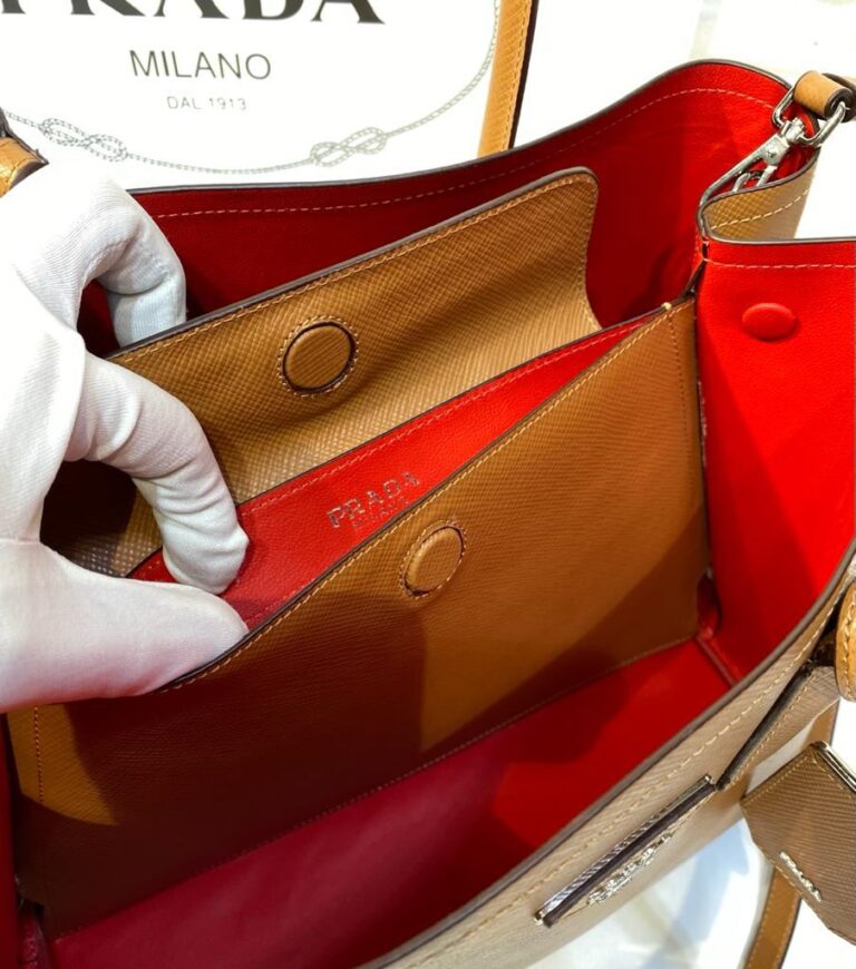 prada canta double taba buyuk boy 37x27 cm