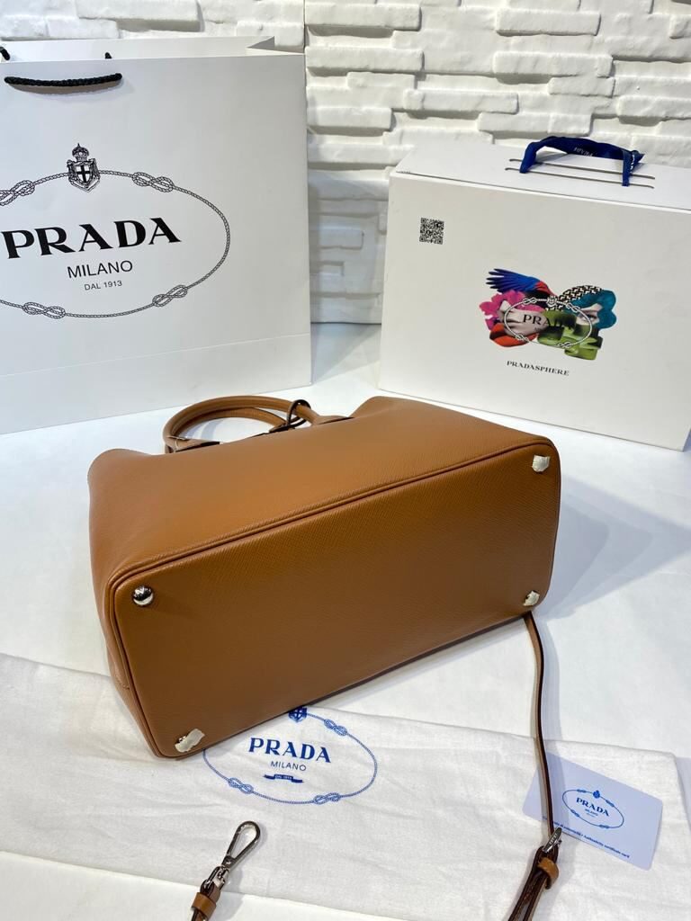 prada canta double taba buyuk boy 37x27 cm