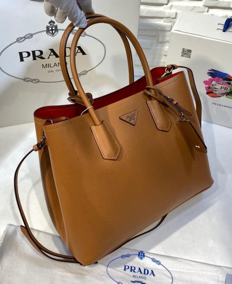 prada canta double taba buyuk boy 37x27 cm