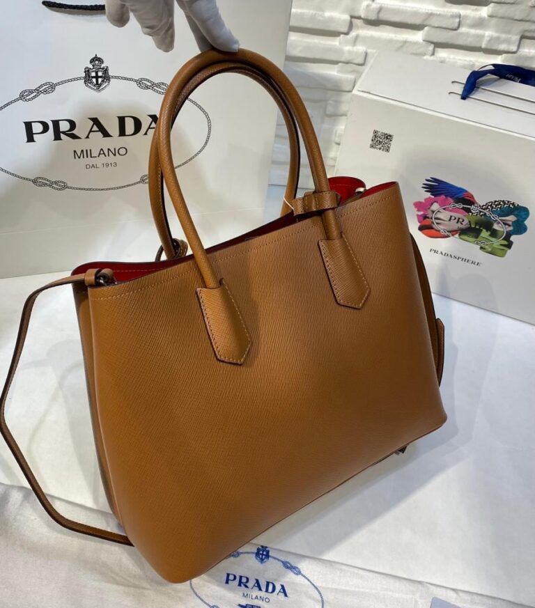 prada canta double taba buyuk boy 37x27 cm