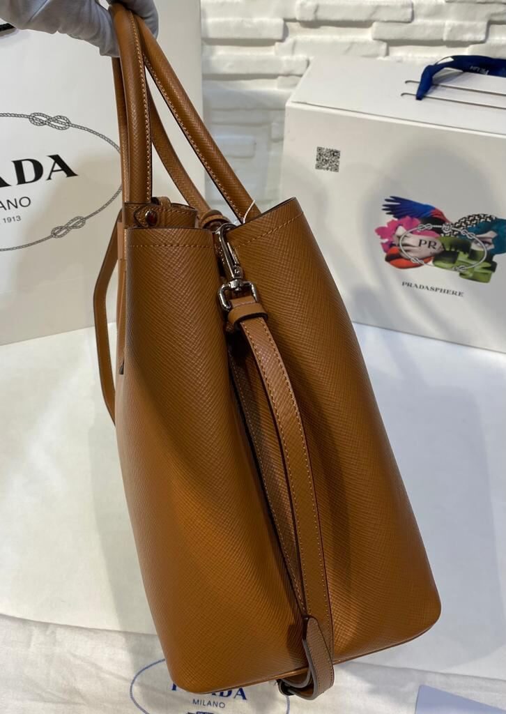 prada canta double taba buyuk boy 37x27 cm