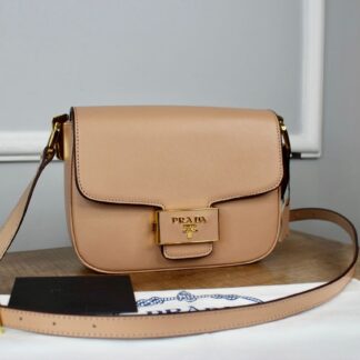 prada canta embleme saffiano pudra pembe 20.5x14 cm