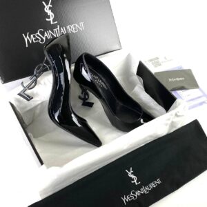 yves ayakkabi opyum pumbs stiletto siyah rugan 11 cm