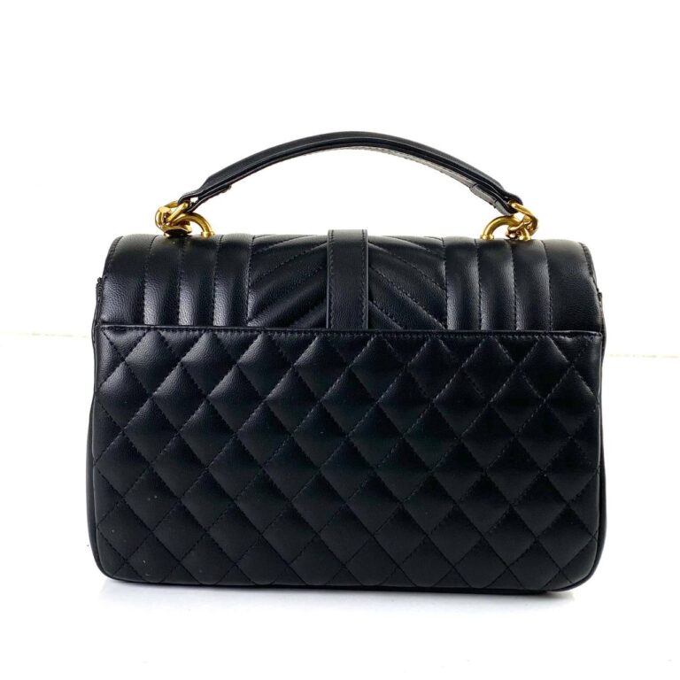 yves canta medium college siyah gold ithal aksesuar 24x17 cm