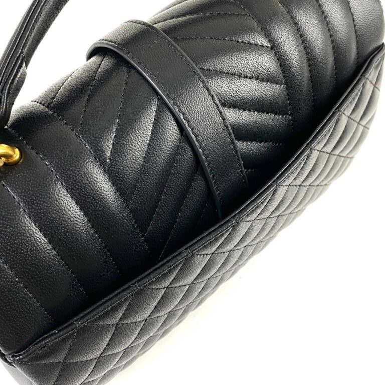 yves canta medium college siyah gold ithal aksesuar 24x17 cm