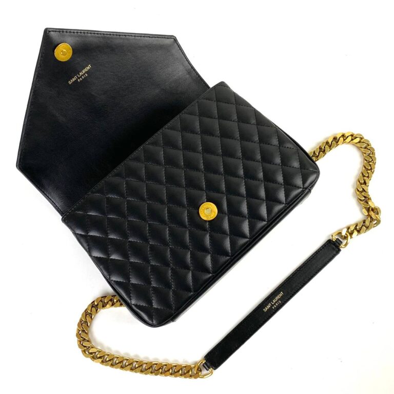 yves canta medium college siyah gold ithal aksesuar 24x17 cm