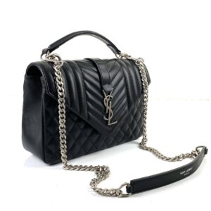 yves canta medium college siyah silver ithal aksesuar 24x17 cm
