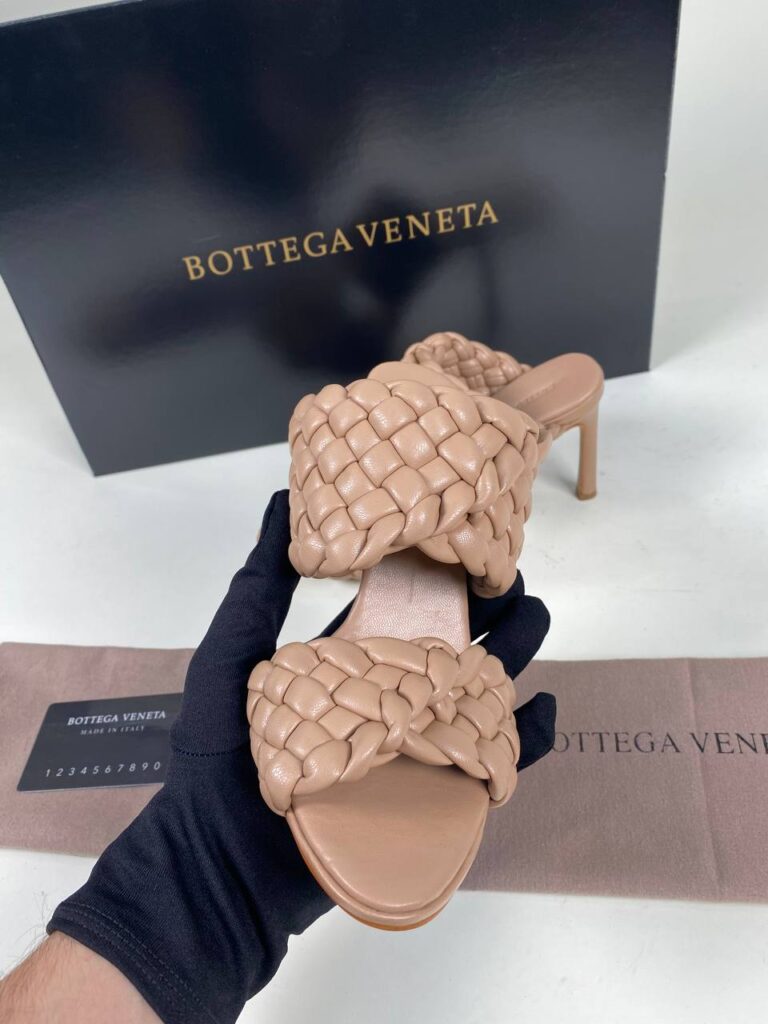 bottega veneta ayakkabi krem terlik topuk 10 cm