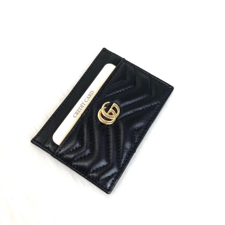 gucci canta siyah gold kartlik 11.2x7.5 cm