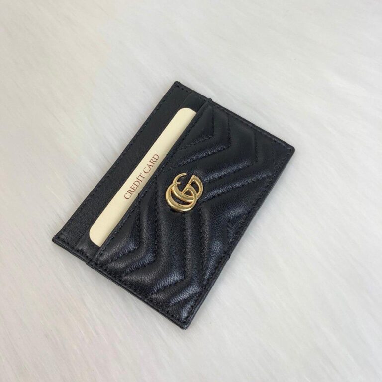 gucci canta siyah gold kartlik 11.2x7.5 cm