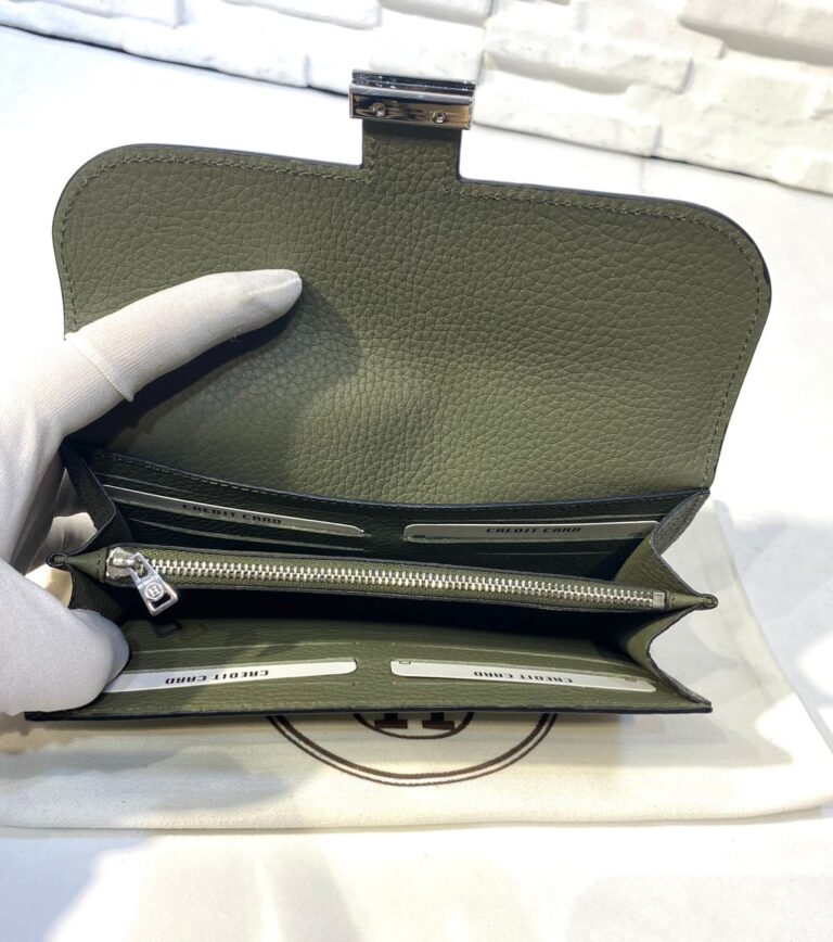 hermes canta haki yesil silver constance cuzdan 20x11 cm