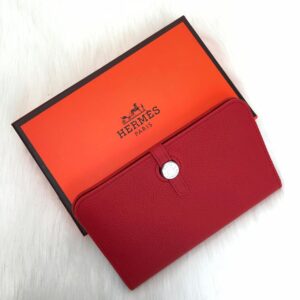 hermes canta kirmizi dogon cuzdan 20x12 cm