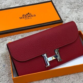 hermes canta kirmizi silver constance cuzdan 20x11 cm