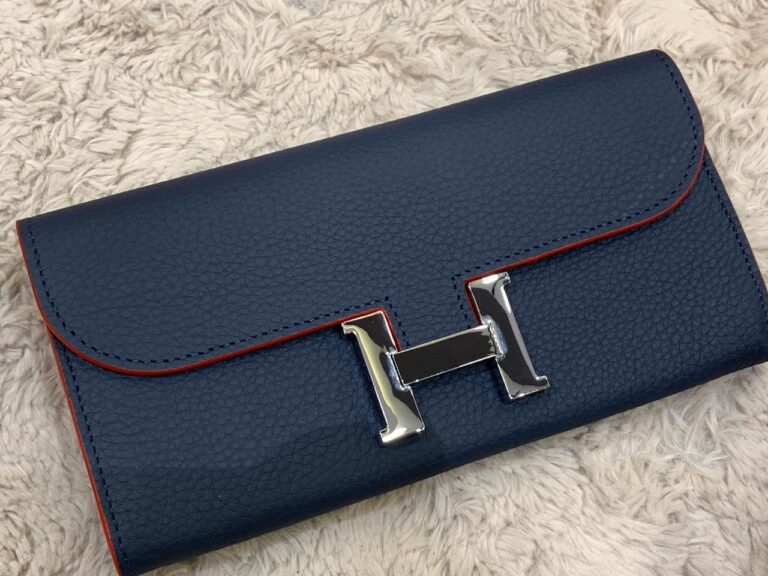 hermes canta lacivert silver constance cuzdan 20x11 cm
