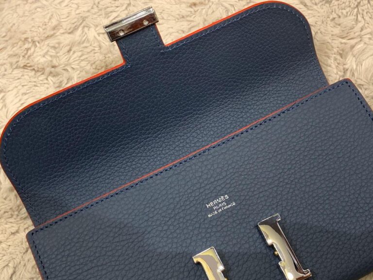 hermes canta lacivert silver constance cuzdan 20x11 cm