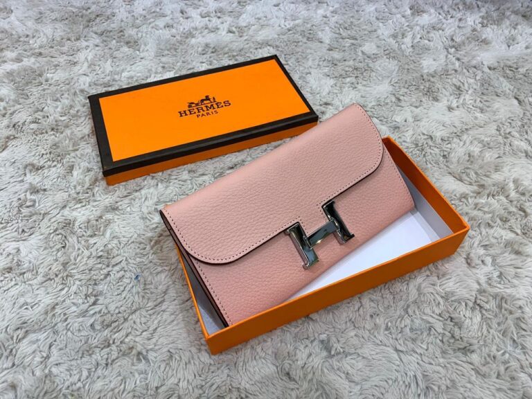 hermes canta pudra pembe silver constance cuzdan 20x11 cm