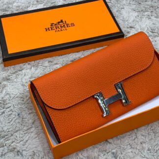 hermes canta turuncu silver constance cuzdan 20x11 cm