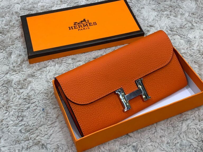 hermes canta turuncu silver constance cuzdan 20x11 cm