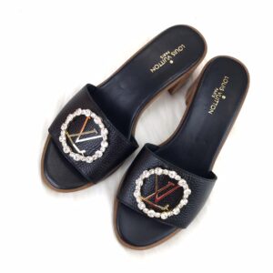 louis vuitton madeleine terlik siyah topuklu