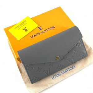 louis vuitton canta sarah gri cuzdan 19.5x10.5 cm