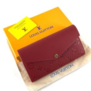 louis vuitton canta sarah kirmizi cuzdan 19.5x10.5 cm