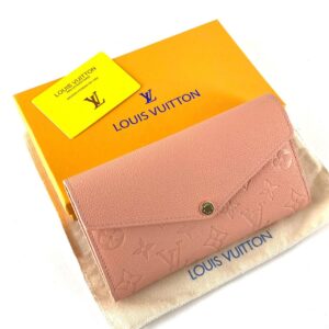 louis vuitton canta sarah pudra pembe cuzdan 19.5x10.5 cm