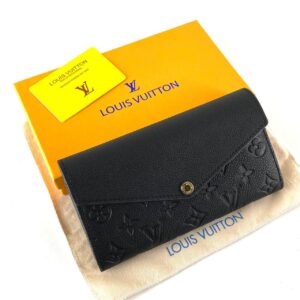 louis vuitton canta sarah siyah cuzdan 19.5x10.5 cm