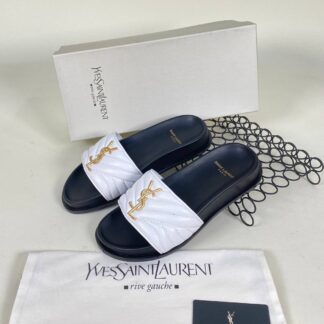 yves saint laurent ayakkabi beyaz terlik